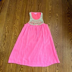 Lilly Pulitzer Pink and Orange Embellished Sundress